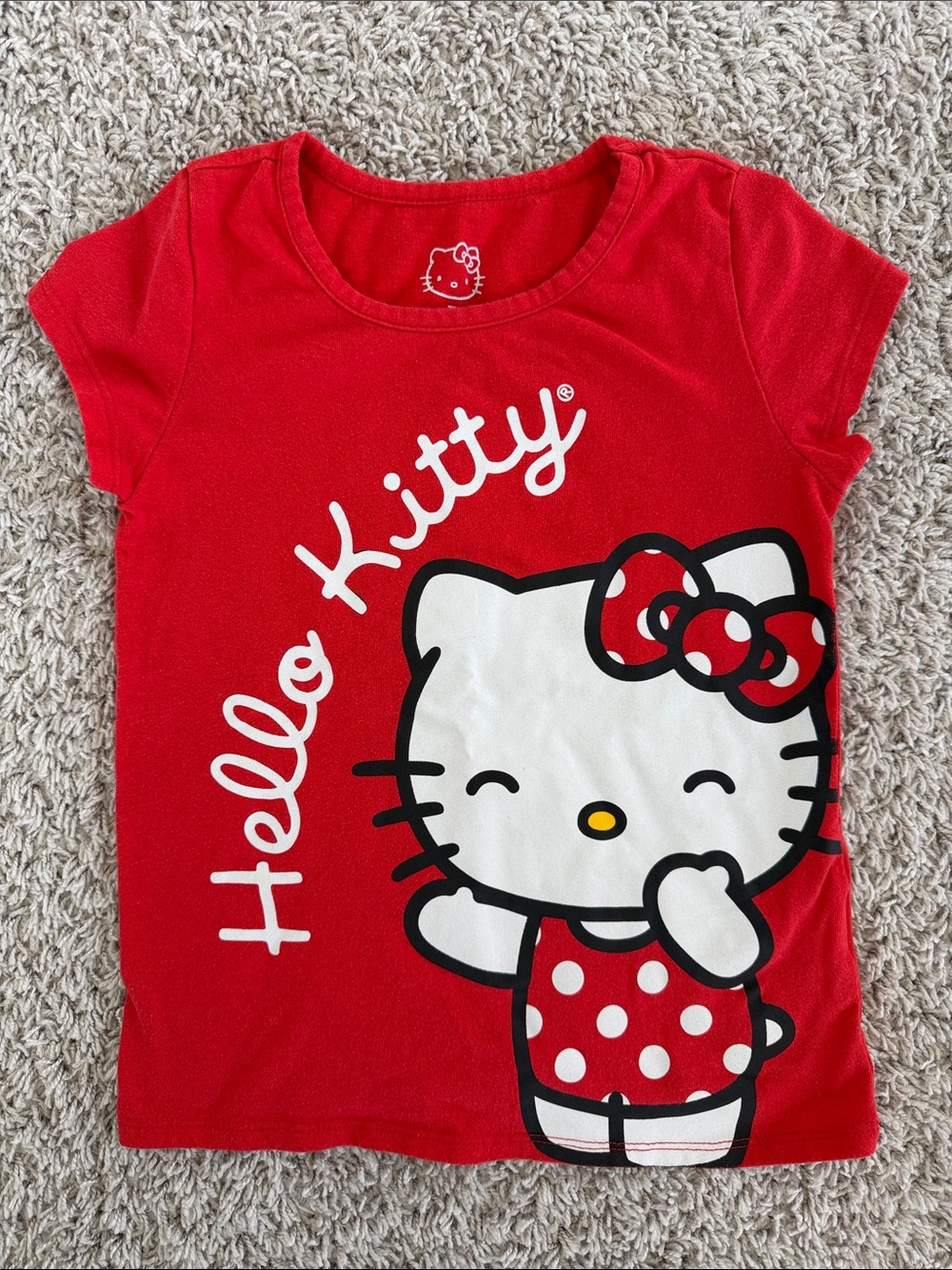 Hello Kitty Girls Red Graphic Tee